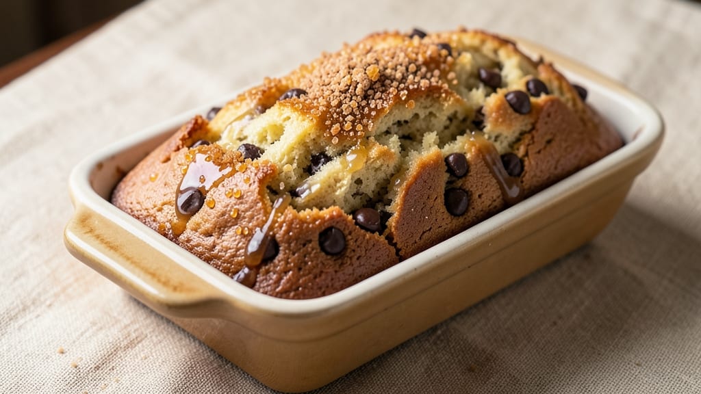 Banana Bread Recipe With Chocolate Chips And Brown Sugar: Moist Crumb and Fudgy Chocolate Chunks