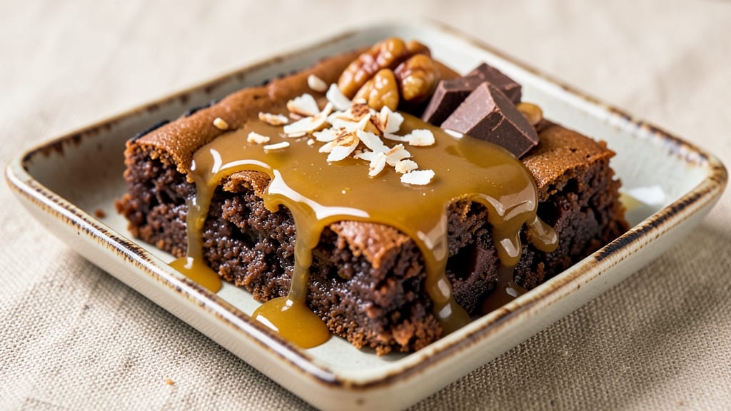 Caramel Brownie Recipe with German Chocolate Cake Mix: Fudgy Depth With Nutty Swirls