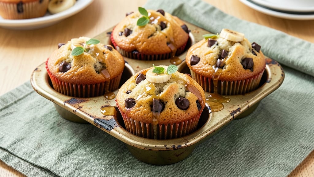 Banana Chocolate Chip Muffins Recipe NZ: Moist Centers and Buttery Crunch
