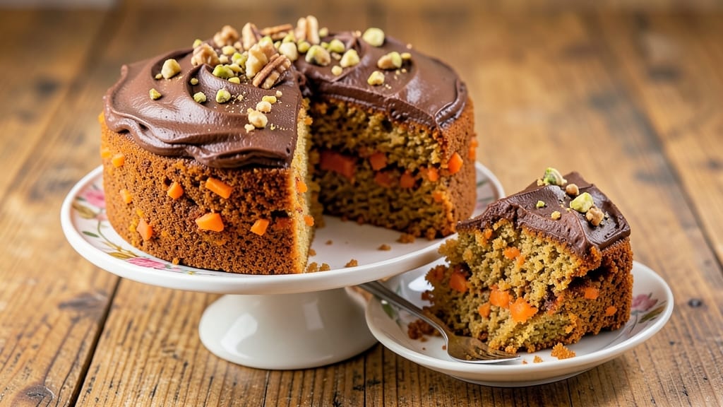 Carrot Cake With Chocolate Frosting Recipe: Fudgy Layers and Rich Ganache Magic