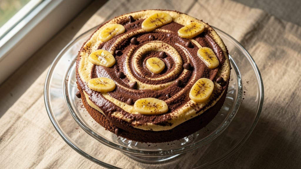 Banana Chocolate Marble Cake Recipe: Swirled Decadence With No Mixing Bowl