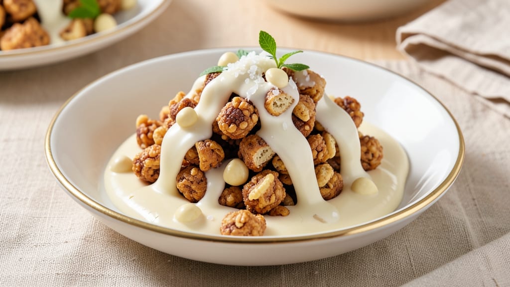 Cereal and White Chocolate Recipe: Crispy Rice Clusters With Melty Sweetness