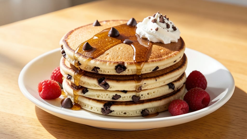 Best Chocolate Chip Pancakes Recipe Ever: Fluffy Stacks With Gooey Melted Chunks