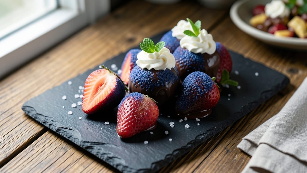 Blue Chocolate-Covered Strawberries Recipe: Velvety Cocoa Meets Juicy Sweetness