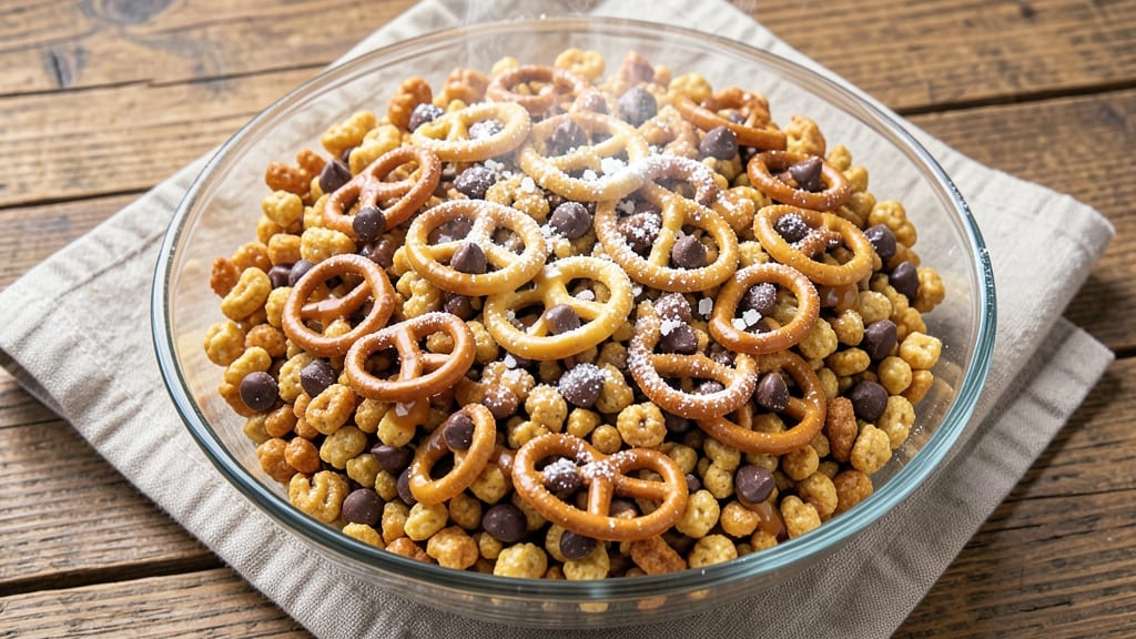 Chex Mix With Chocolate Chips Recipe: Crunchy Sweet Snack in 15 Minutes