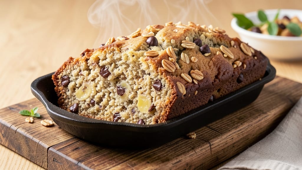Banana Bread Recipe With Oats and Chocolate Chips: Nutty Crunch and Melty Sweetness